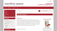 Desktop Screenshot of innovativedesignstx.com