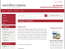 Tablet Screenshot of innovativedesignstx.com